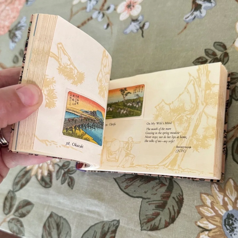 Hiroshige's Tokaido in Prints and Poetry Miniature Book with Slipcase Vintage
